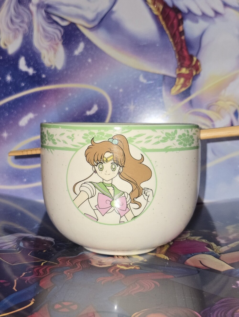 Sailor Moon Ramen Bowl with Chopsticks - Sailor Jupiter